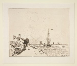 ¿Los dos barcos? navegar (Los dos veleros) de Johan Barthold Jongkind