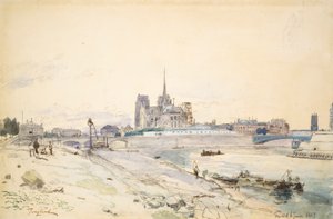 Notre Dame de París vista desde el Quai de la Tournelle