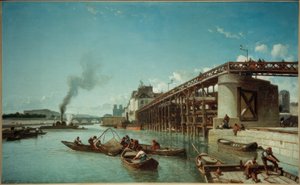 París, puente del puerto en el Sena (Le Pont de l’Estacade)