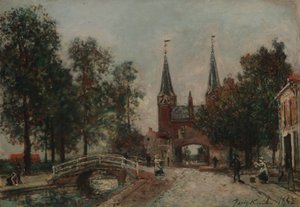 Escena en Delft de Johan Barthold Jongkind