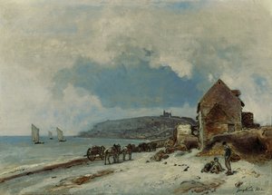 La playa en Sainte-Adresse, 1862