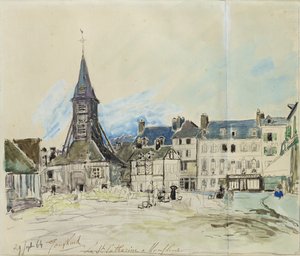 La iglesia de Sainte-Catherine, Honfleur, 1864
