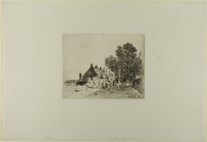 La enfermera, del Libro de seis aguafuertes, vistas de Holanda de Johan Barthold Jongkind