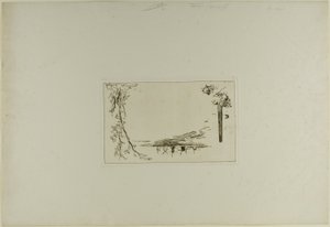Portada del libro de seis grabados, vistas de Holanda de Johan Barthold Jongkind