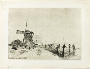 Vista de la ciudad de Maassluis de Johan Barthold Jongkind