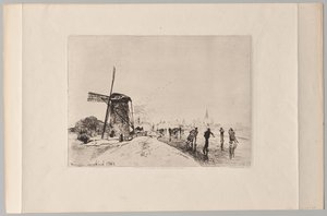 Vue de la Ville de Maaslins de Johan Barthold Jongkind