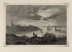 Ilustración del libro Norge fremstillet i Tegninger de Asbjørnsen, P.Chr. y publicado por Chr. Tønsberg (no, 1848) de Johan Christian Dahl