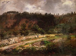 Carretera cerca de Pillnitz de Johan Christian Dahl