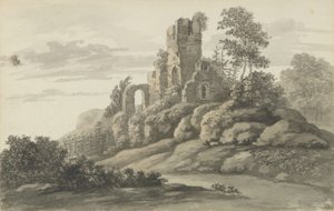 Las ruinas del castillo de Wehlen de Johan Christian Dahl