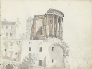 «Templo de Vesta», Tívoli de Johan Christian Dahl
