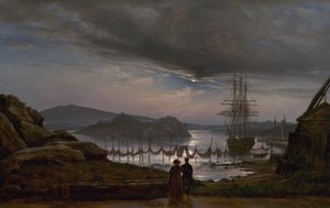 Vista desde Vaekero Cerca de Christiania de Johan Christian Dahl