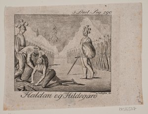Vignette. Haldan y Hildegard de Johan Christoph Seehusen