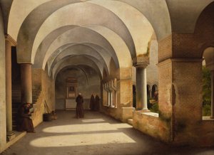 Los claustros, San Lorenzo extramuros de Johan Fredrik Eckersberg