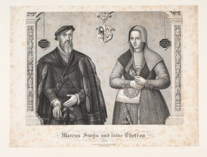 Marcus Swin y su esposa de Johan Friedrich Fritz