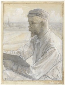Retrato del pintor Ferdinand Hart Nibbrig de Johan Henri Gustaaf Cohen Gosschalk