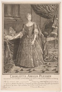 Charlotte Amalie Plessen de Johan Herman Thiele