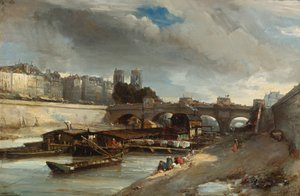 Lavadero de botes cerca del Pont Neuf, París