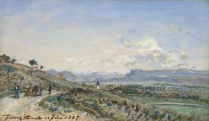 Carretera departamental principal de Lyon a Grenoble de Johan Jongkind