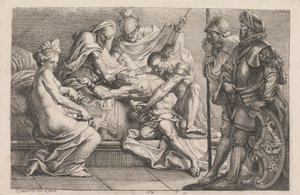 Sansón vencido por los filisteos de Johan Joseph Zoffany