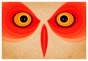 Búho, 2015 (arte digital) de Johan Lilja