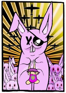 Los conejos, 2012 (pintura digital) de Johan Lilja