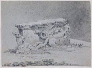 Soporte de mesa romano antiguo