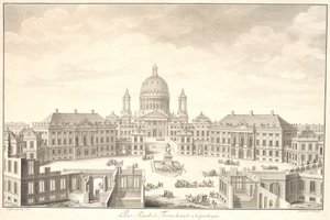Place Royale de Friedrichstadt en Copenhague de Johan Martin Preisler
