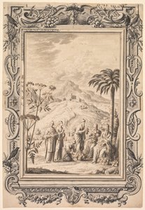 Ilustración y diseño de borde para Kupfer-Bibel (Biblia de Cobre)
