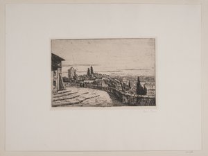 Vista sobre Roma desde la colina Janiculum de Johan Rohde