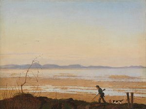 Una tarde junto al lago Arresø, ca. 1837 de Johan Thomas Lundbye