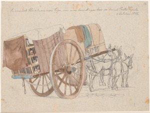 El carro del vendedor de gallinas de Johan Thomas Lundbye