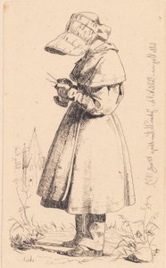 La pequeña Regine en Vallekilde de Johan Thomas Lundbye