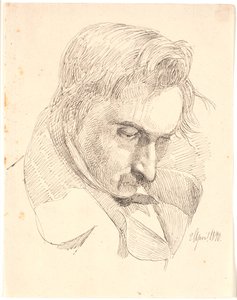 Retrato de uno de los hermanos del artista de Johan Thomas Lundbye