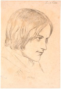 Retrato del pintor Lorenz Frølich (1820-1908) de Johan Thomas Lundbye