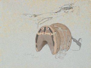 Tronco de un Olivo y una Silla de Montar de Johan Thomas Lundbye
