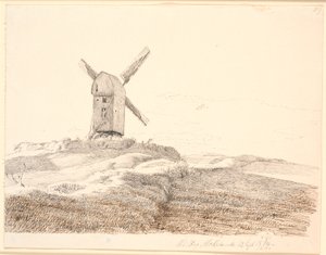 Molino de poste en Kalundborg de Johan Thomas Lundbye