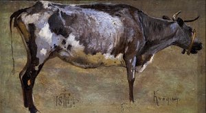 Estudio de una vaca de Johan Thomas Lundbye