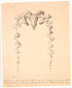 Vigneta de título para "Fabulas para niños" de Kaalund. Ver comentario del catálogo de archivos. de Johan Thomas Lundbye