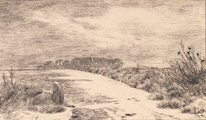 Ved Himlingøje, paisaje de invierno de Johan Thomas Lundbye