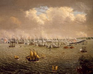 Batalla de Skargard entre las flotas sueca y rusa por el dominio de Suecia sobre Finlandia, 10 de julio de 1790