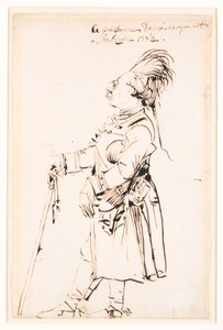 Barón Clemens August von Haxthausen en Estocolmo de Johan Tobias Sergel