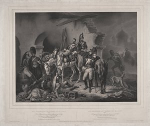 El ejército francés en el Kremlin de Moscú - Woelfle, Johannes (1807-1893) - 1830 - Litografía - 60,8x85,9 - Colección privada de Johan Woelfle