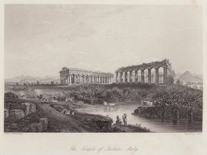 Los templos de Paestum, Italia de Johan Wolfensberger
