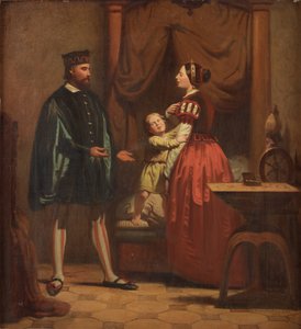 Karin Månsdotter, Eric XIV y su hijo Gustav, 1858 de Johan Zacharias Blackstadius