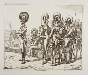 Soldados de infantería bávaros de Johann Adam Klein
