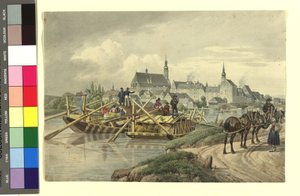 Straubing desde el norte de Johann Adam Klein