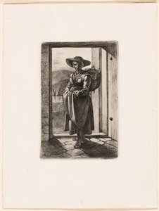 La mujer húngara en la puerta de Johann Adam Klein