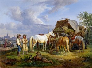 Arrieros húngaros de Johann Adam Klein