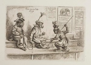 Para el Año Nuevo de 1829. Monos de Johann Adam Klein