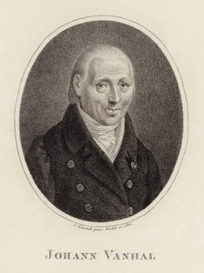 Retrato del Compositor Johann Baptist Wanhal 1739-1813, 1815 de Johann Adamek